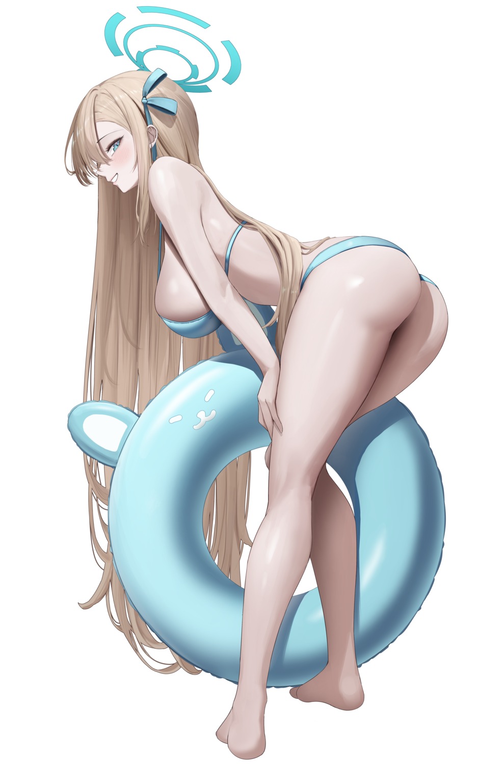 ass bikini blue_archive halo ichinose_asuna sagatin swimsuits thong