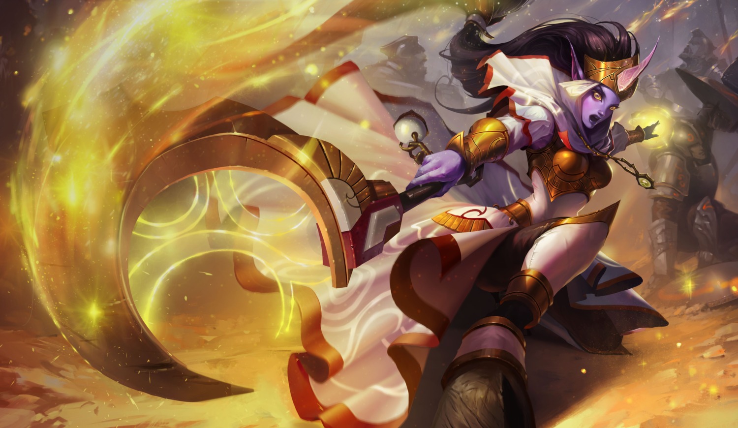 armor horns league_of_legends pointy_ears tagme weapon