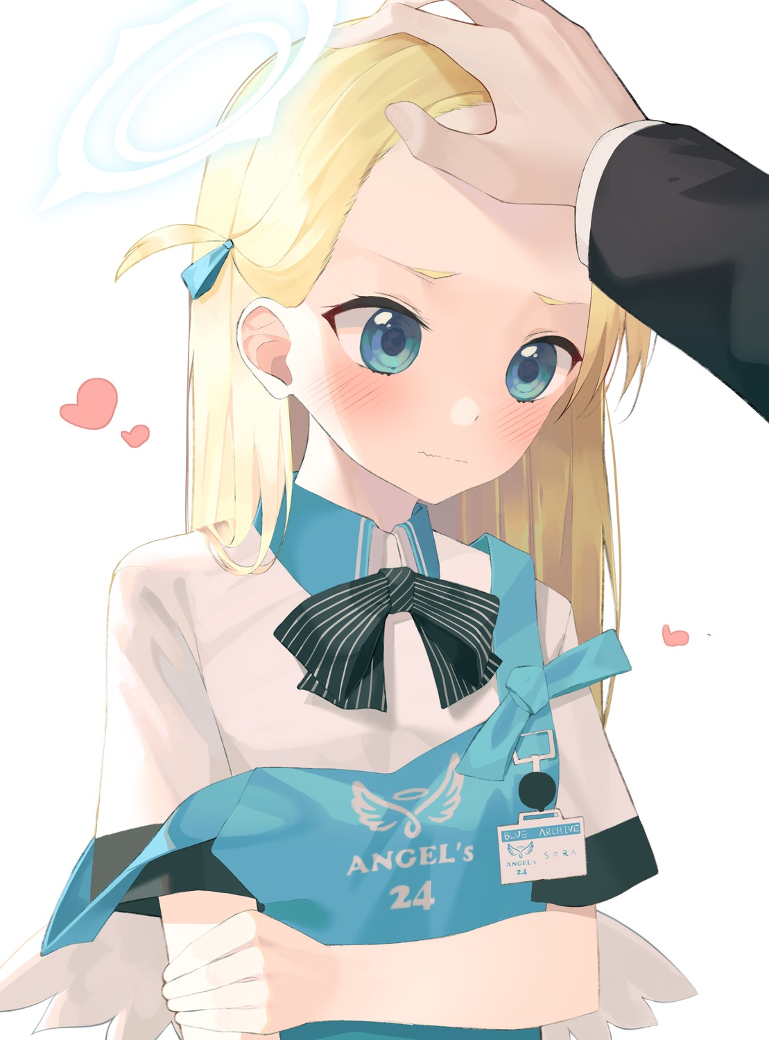 angel blue_archive kanzi sora_(blue_archive) uniform wings