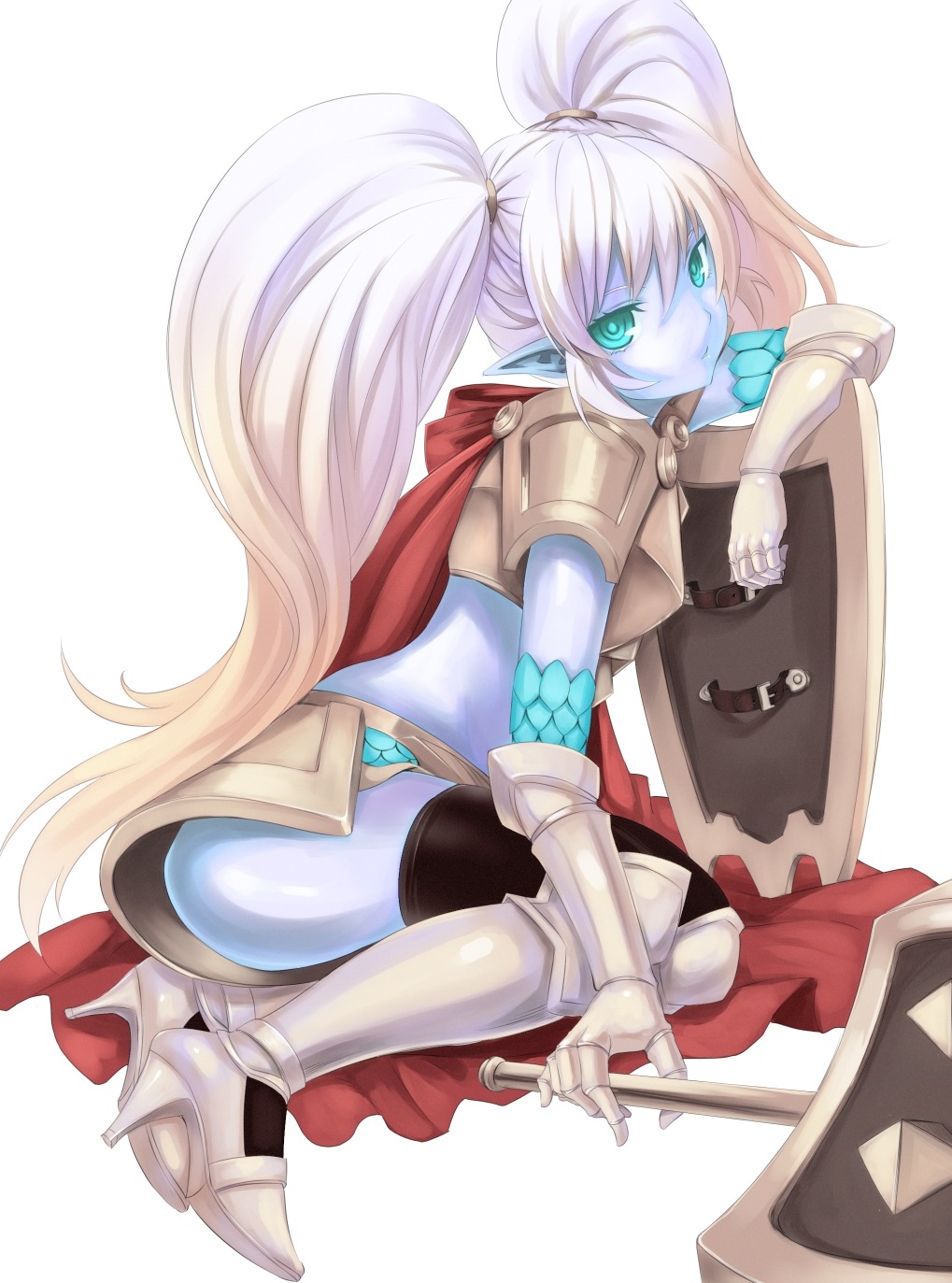 armor league_of_legends nr_noir poppy thighhighs