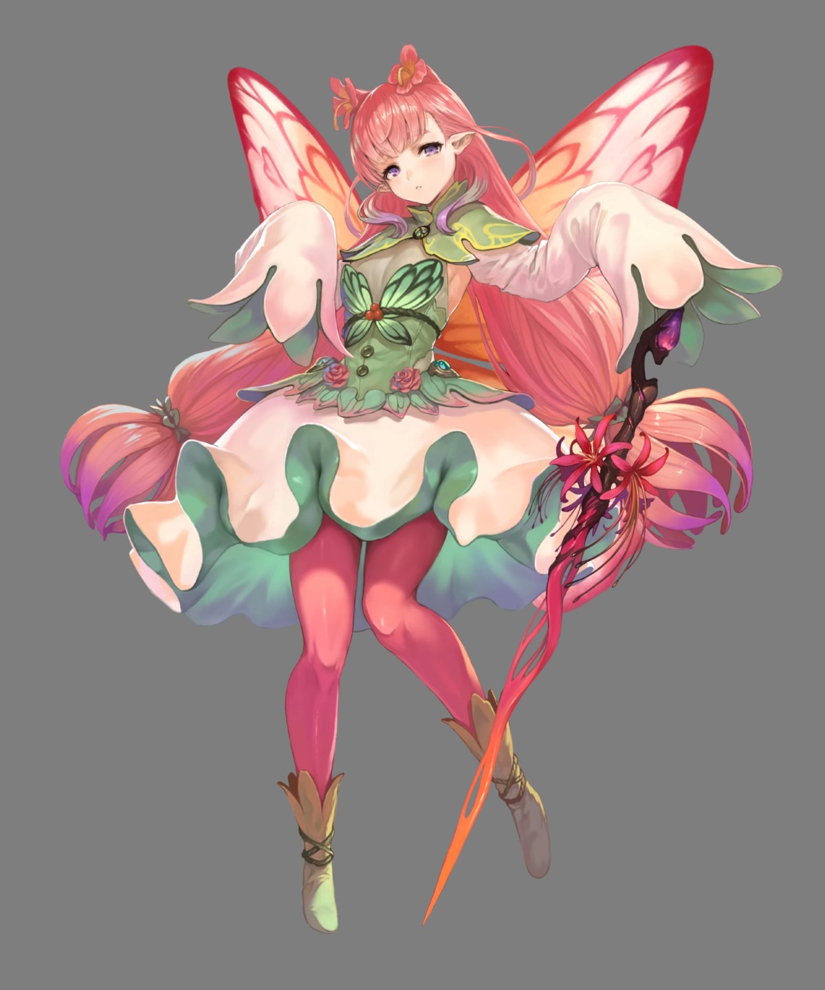 duplicate fairy fire_emblem fire_emblem_heroes mirabilis nintendo pantyhose pointy_ears weapon wings yoshiku