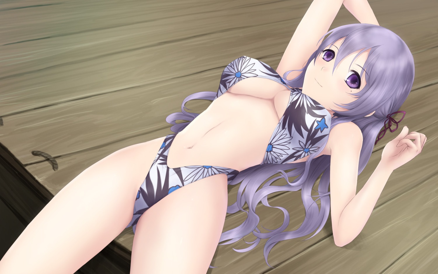 atelier atelier_totori cait pamela_ibis swimsuits underboob wallpaper