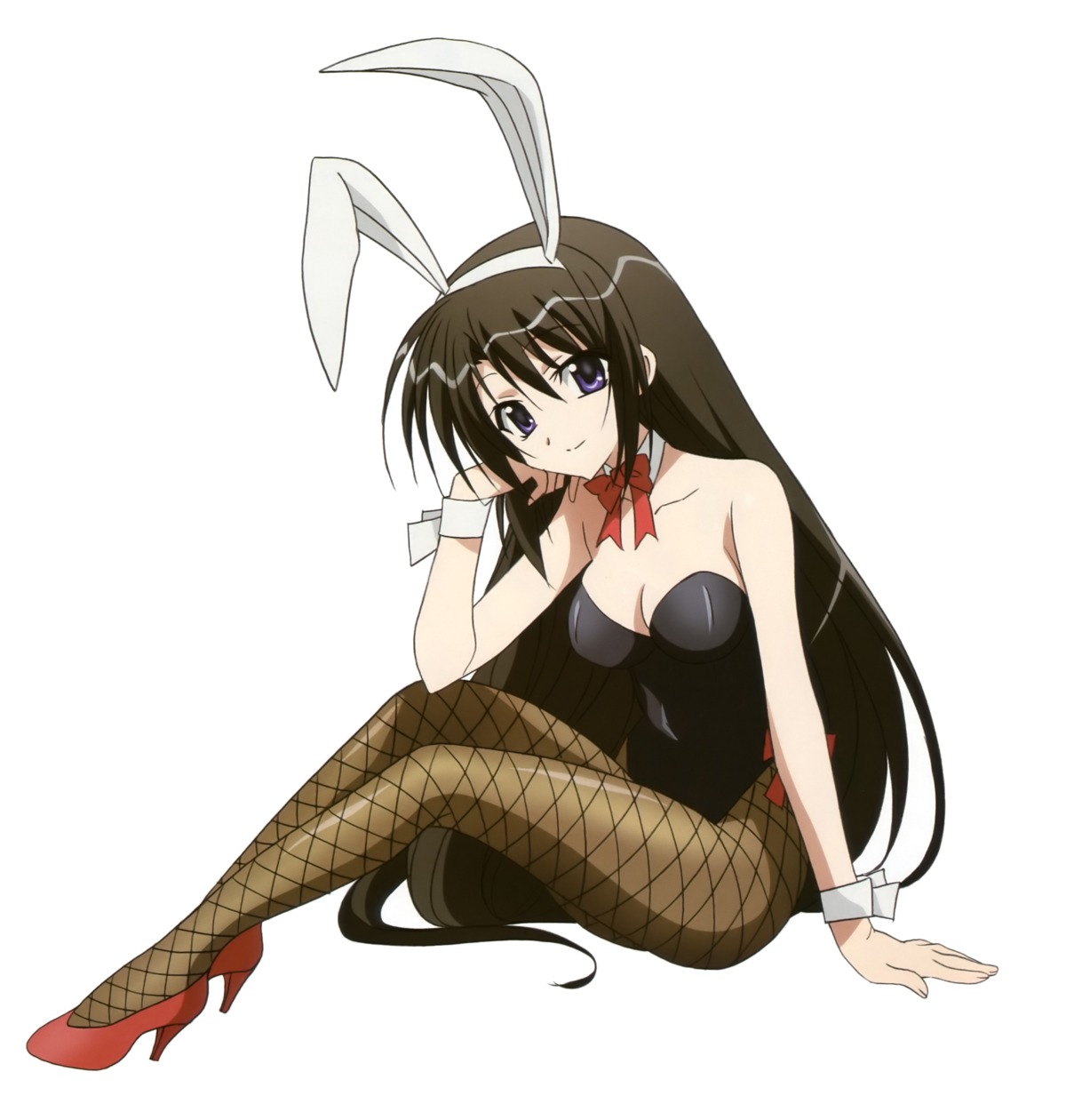 akaba_chizuru animal_ears bunny_ears bunny_girl morimoto_hirofumi pantyhose seitokai_no_ichizon