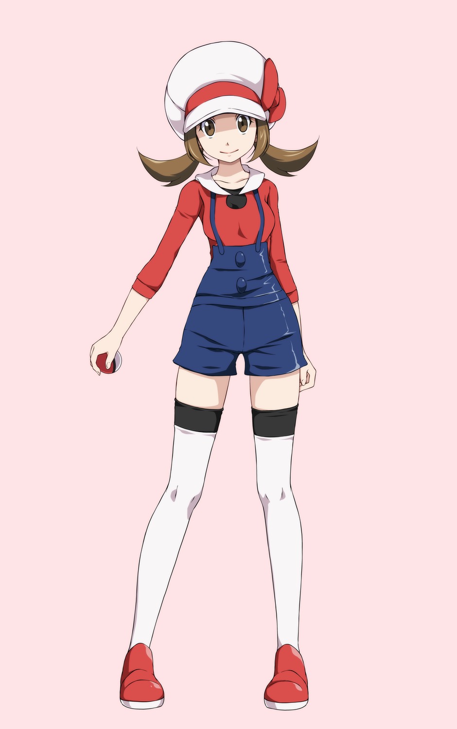 kotone_(pokemon) pokemon pokemon_heartgold_and_soulsilver thighhighs tsukishiro_saika