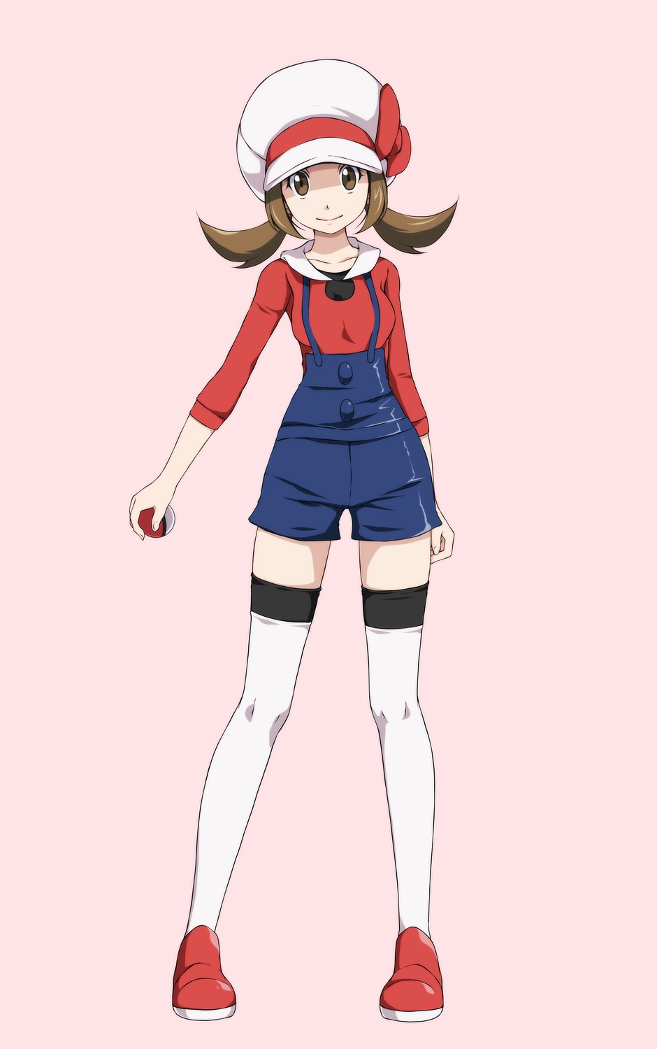 kotone_(pokemon) pokemon pokemon_hgss thighhighs tsukishiro_saika