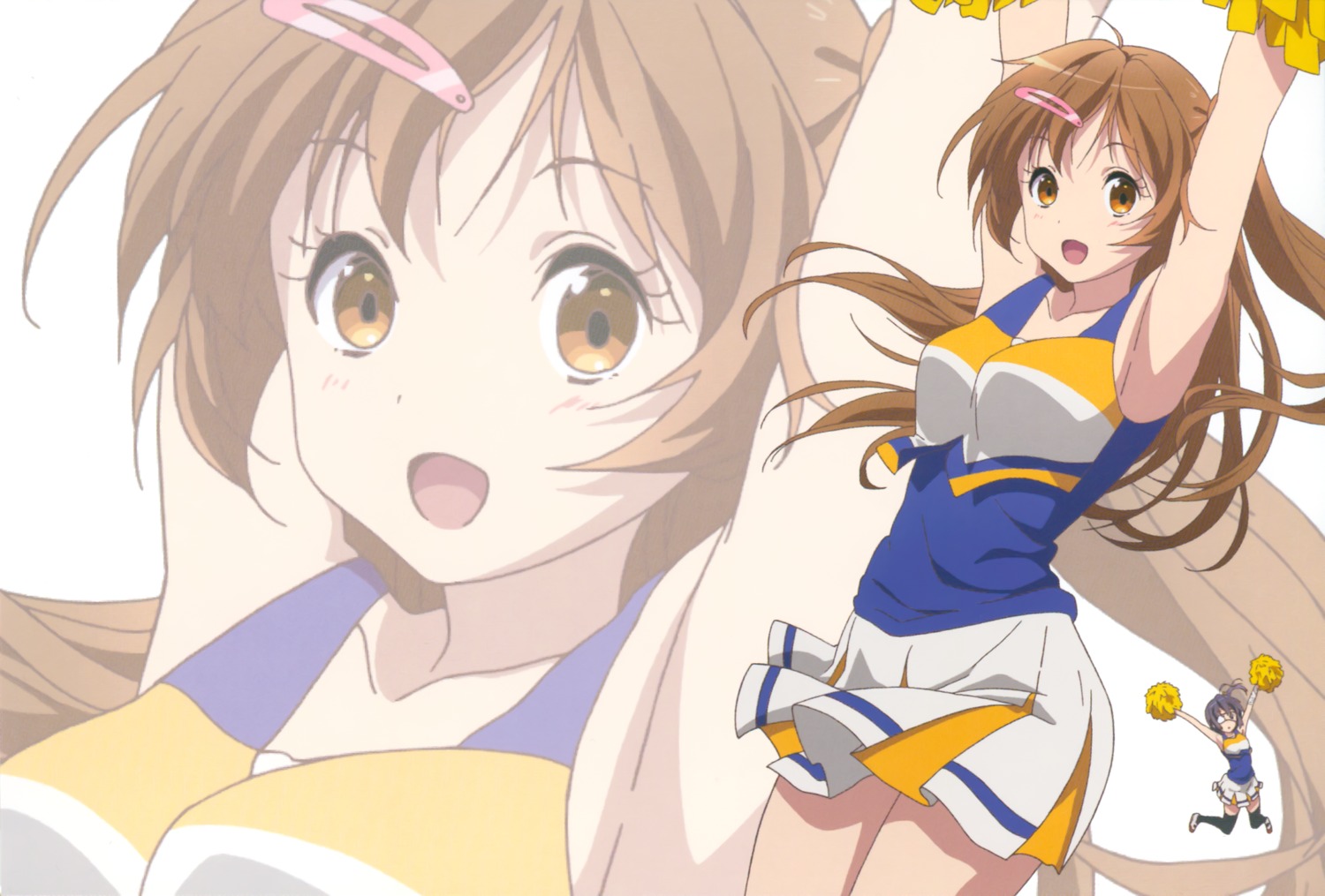 cheerleader chuunibyou_demo_koi_ga_shitai! nibutani_shinka takanashi_rikka