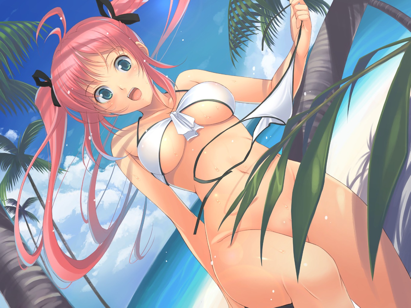 honda naoki bikini bottomless swimsuits underboob undressing wallpaper |  #35068 | yande.re