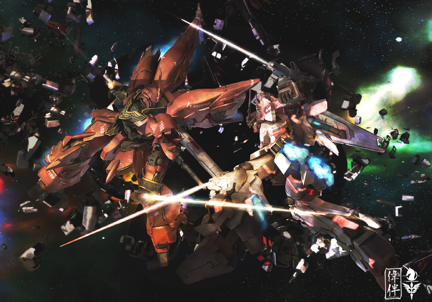 gundam gundam_unicorn mecha sinanju unicorn_gundam