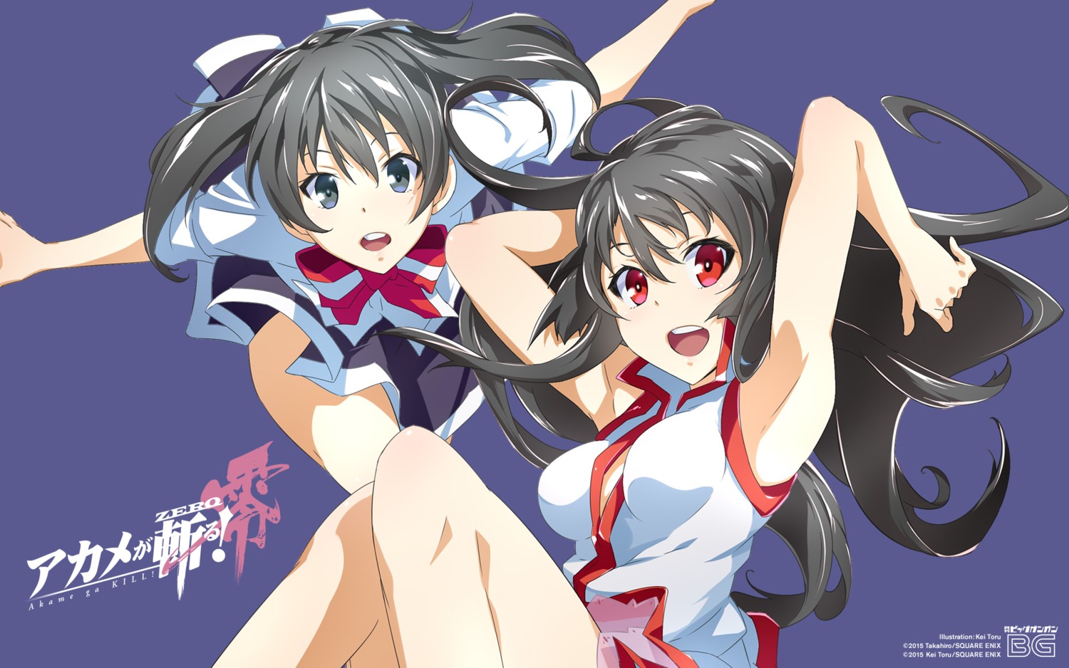 akame akame_ga_kill! kurome open_shirt seifuku toru_k