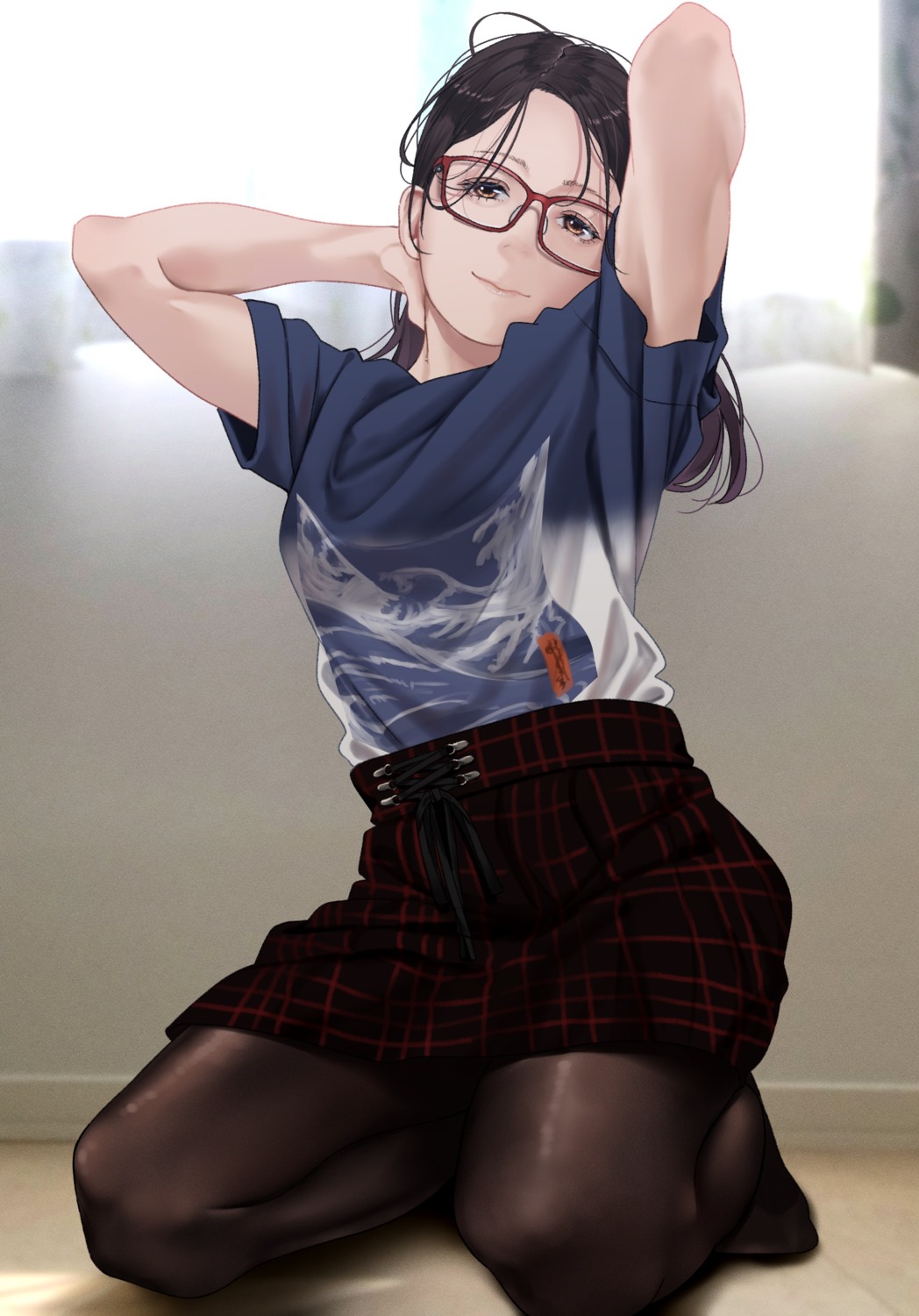 megane pantyhose saito_(artist)