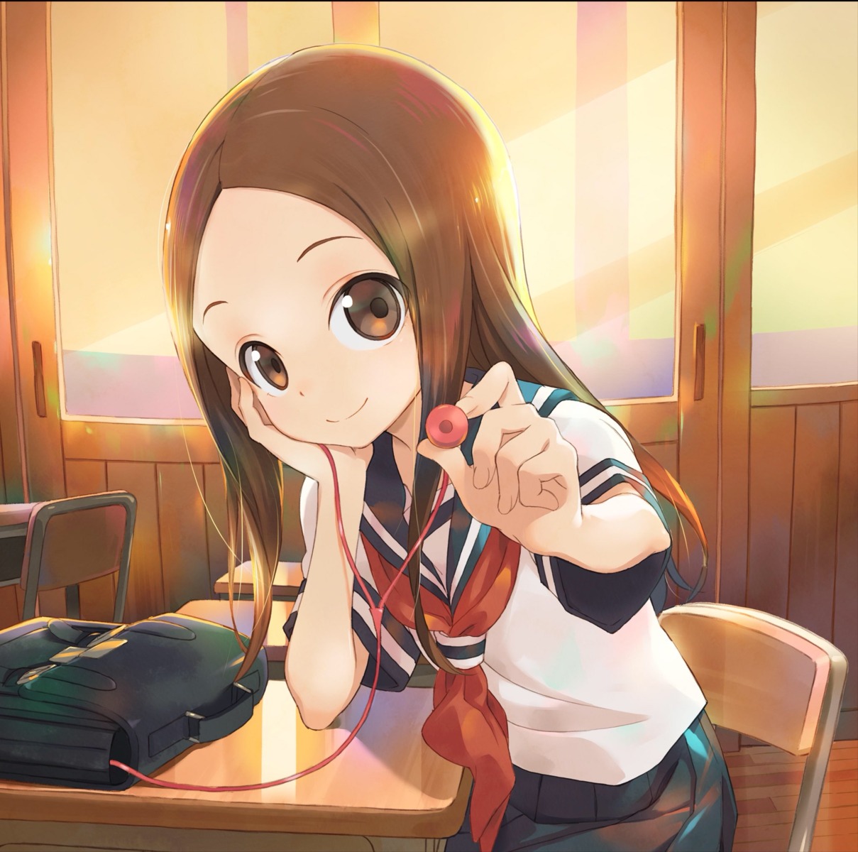 hosoi_mieko karakai_jouzu_no_takagi-san seifuku takagi-san