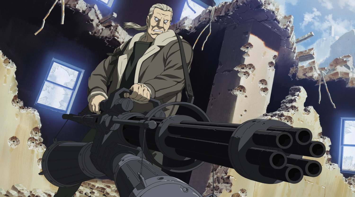 batou ghost_in_the_shell gun male