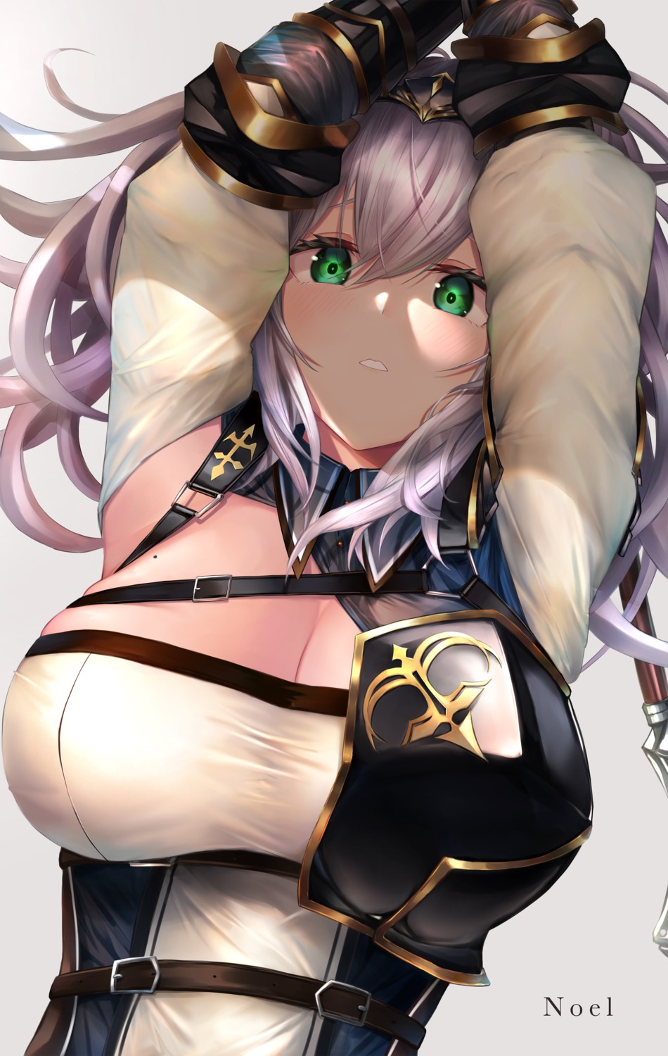 armor cleavage hololive mugimaccha shirogane_noel