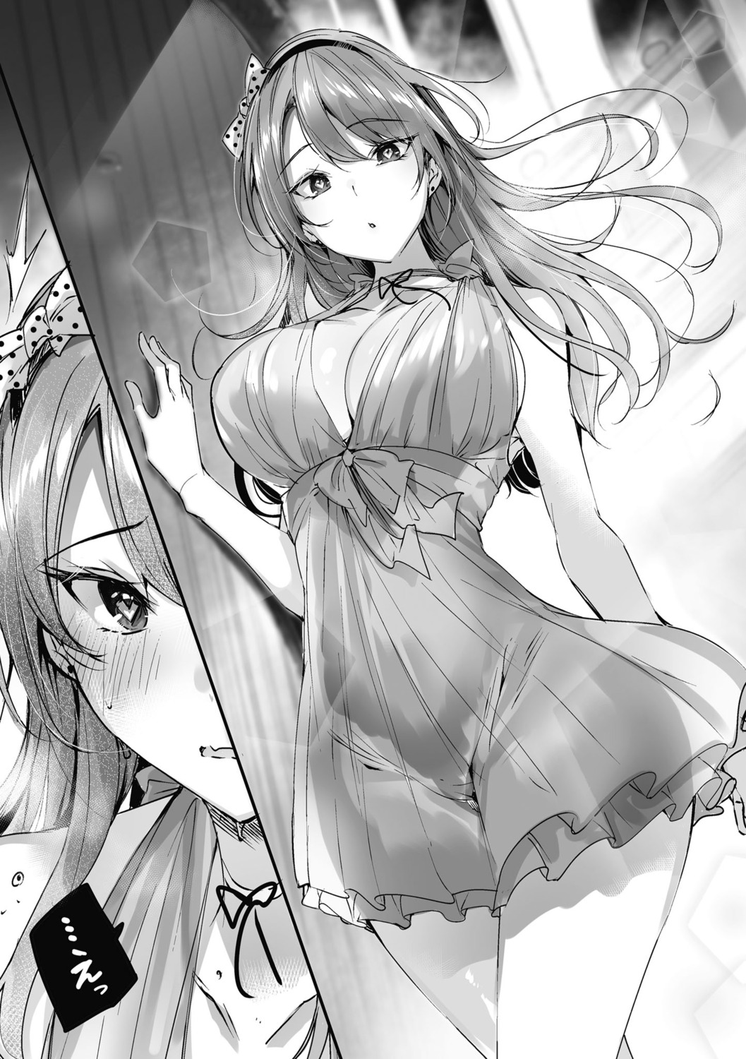 dress kakao maou_gakuen_no_hangyakusha monochrome no_bra yuugaoze_miyabi