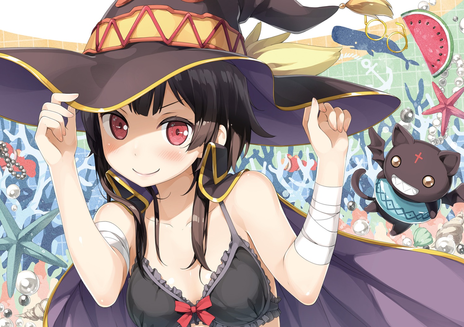 bandages bra chomusuke kantoku kono_subarashii_sekai_ni_shukufuku_wo! megumin witch