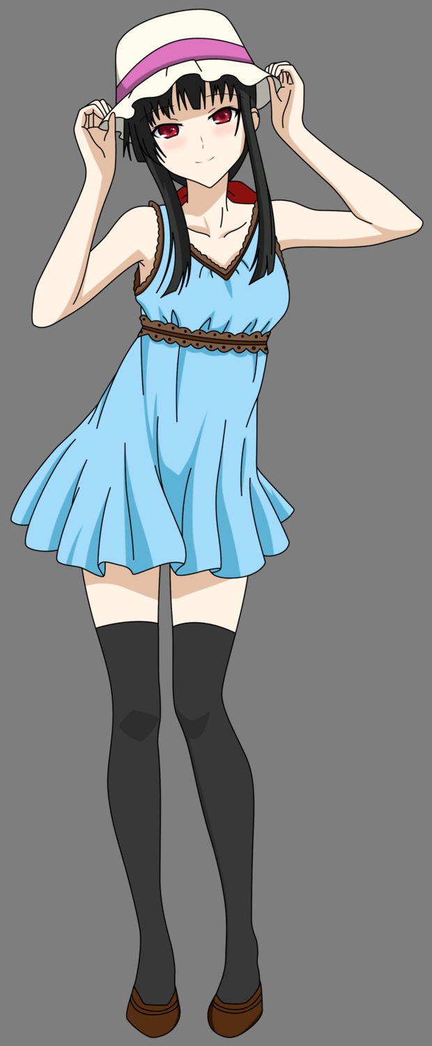 dress sanka_rea sankarea thighhighs transparent_png vector_trace