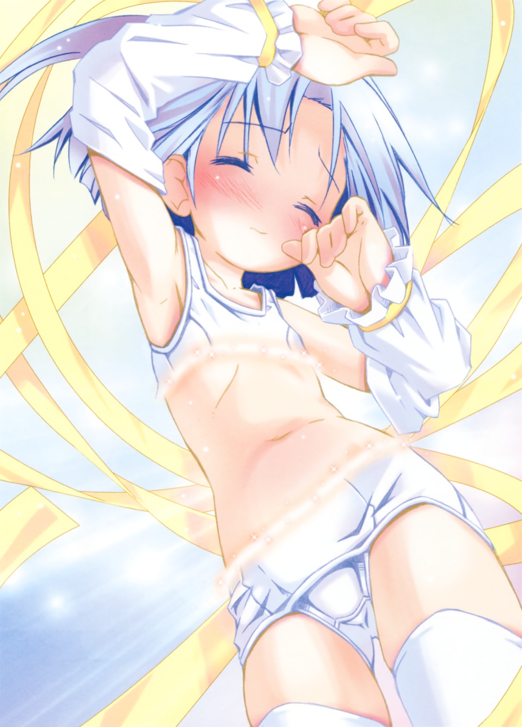 loli moetan pastel_ink pop school_swimsuit swimsuits thighhighs