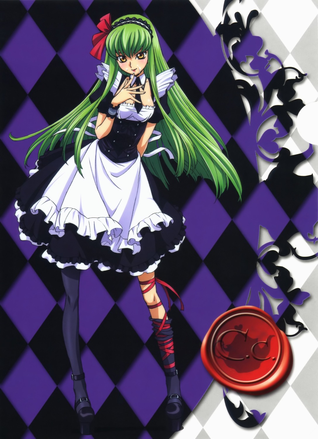 c.c. code_geass cream kimura_takahiro maid nunnally_in_wonderland pantyhose