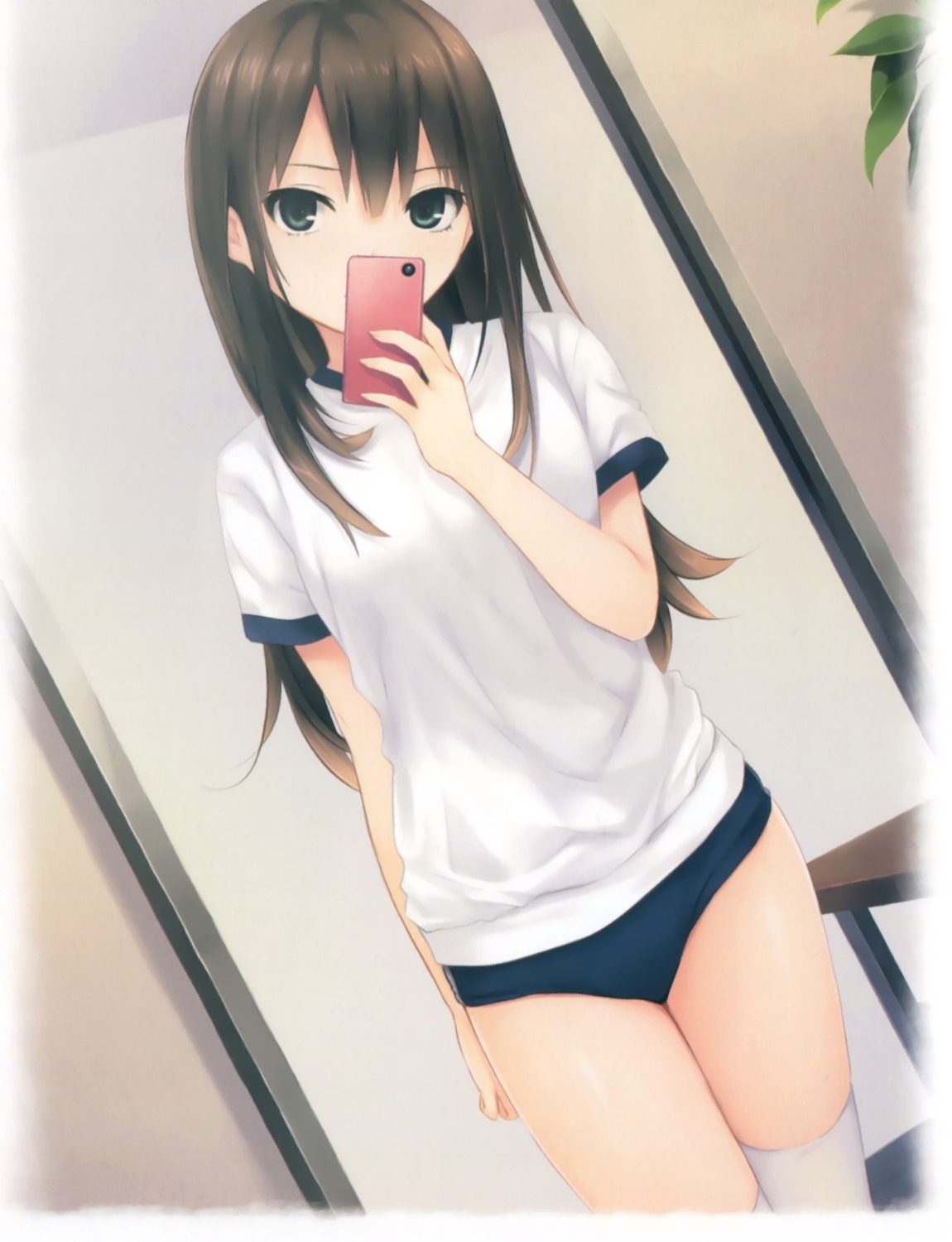 buruma card coffee-kizoku gym_uniform royal_mountain shibuya_rin the_idolm@ster the_idolm@ster_cinderella_girls thighhighs