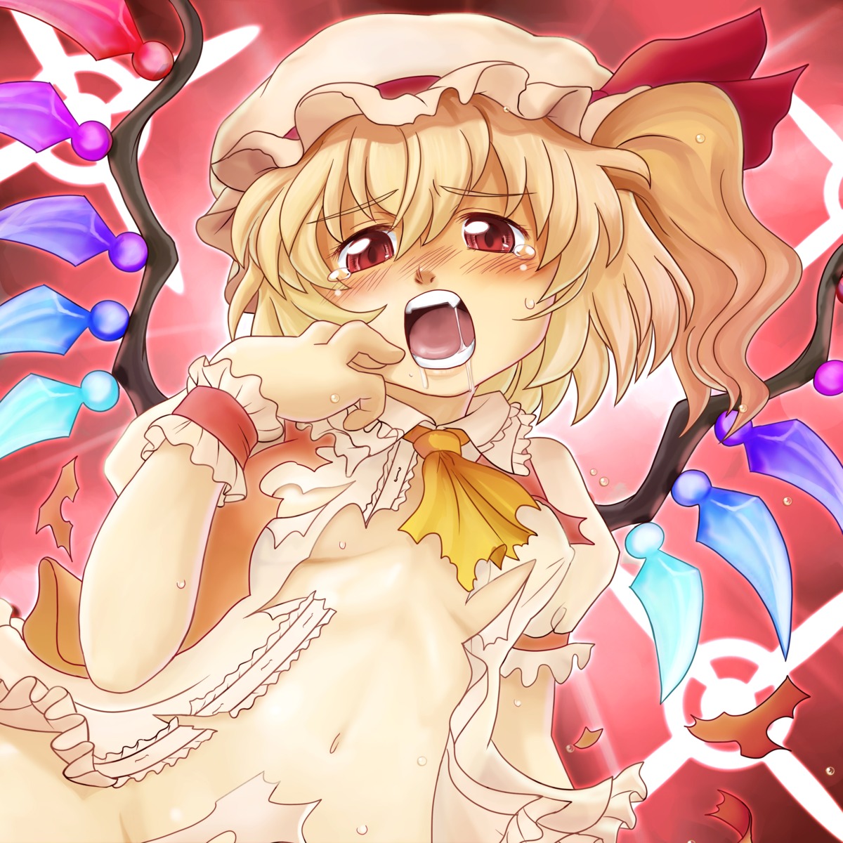 flandre_scarlet hamoto loli torn_clothes touhou