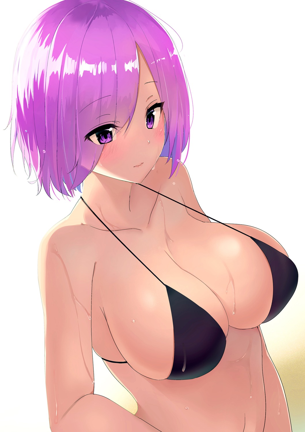 bikini_top fate/grand_order mash_kyrielight swimsuits wet xiaodi