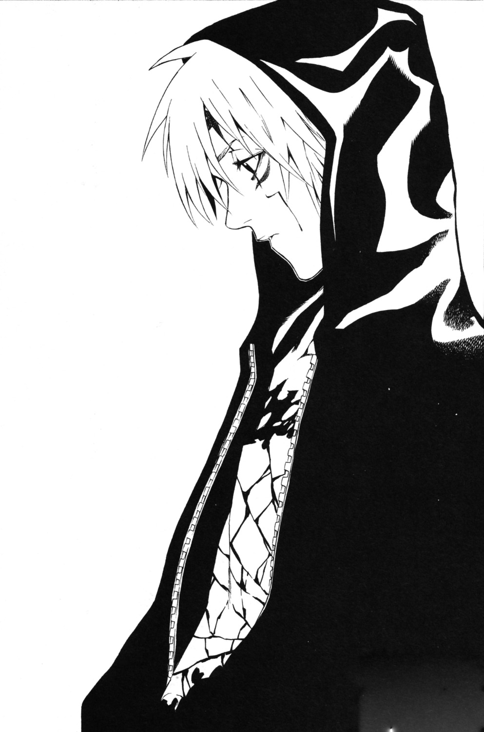 allen_walker d.gray-man hoshino_katsura male monochrome