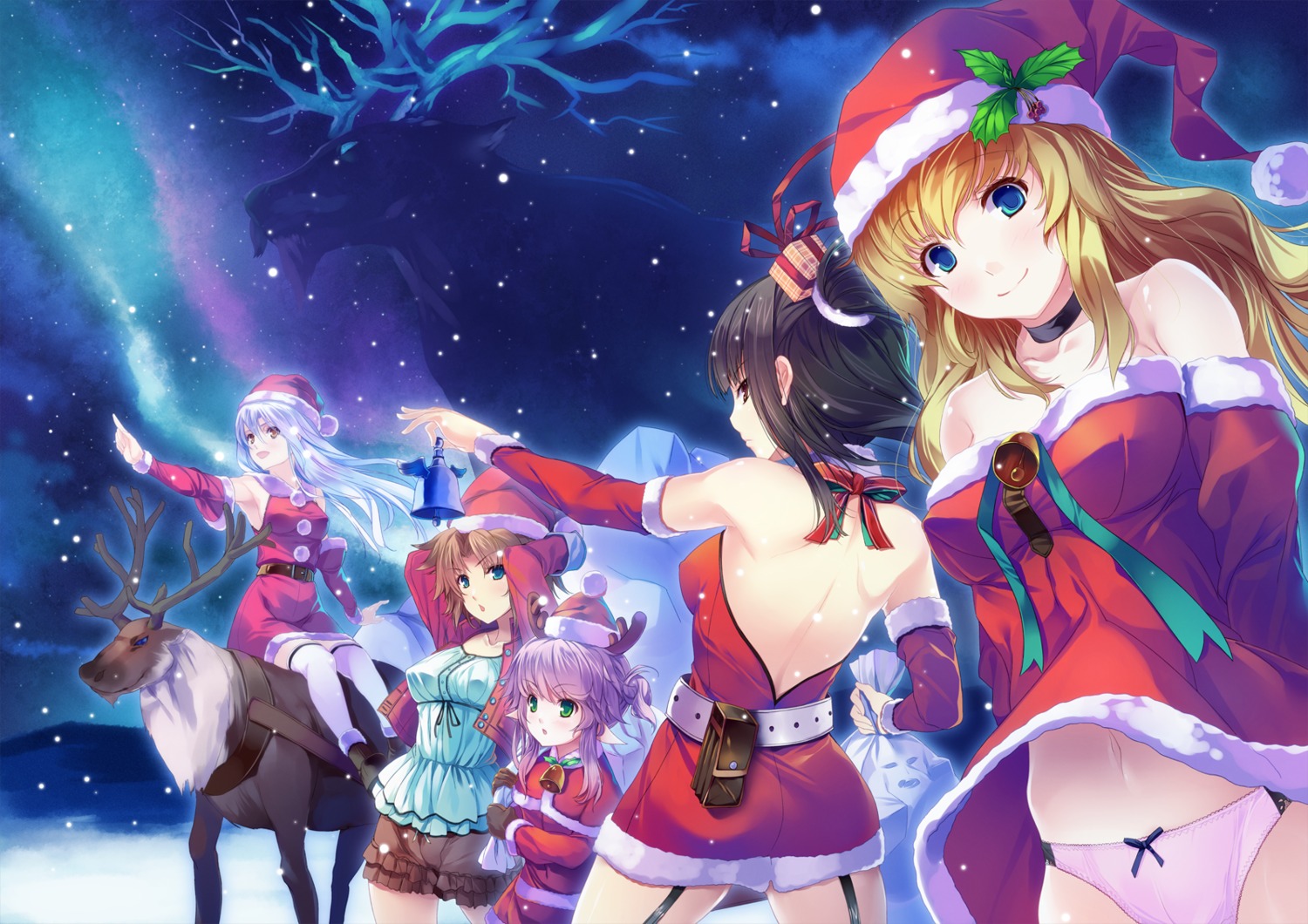 bloomers christmas matsugawa pantsu stockings thighhighs