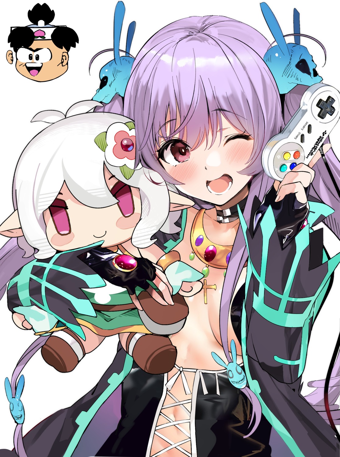 chibi kokkoro marushin no_bra pointy_ears princess_connect princess_connect!_re:dive