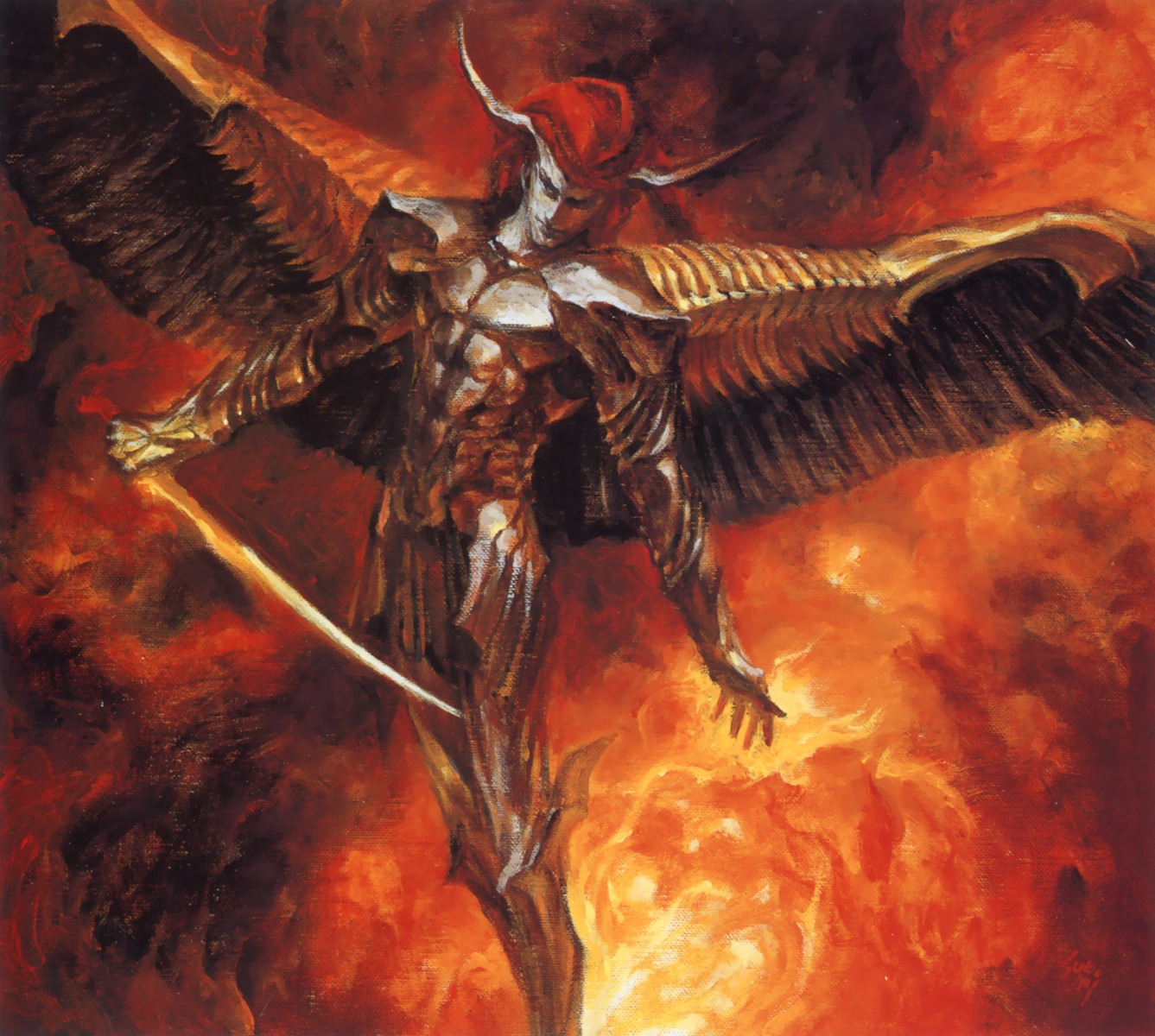 devil horns male suemi_jun sword wings