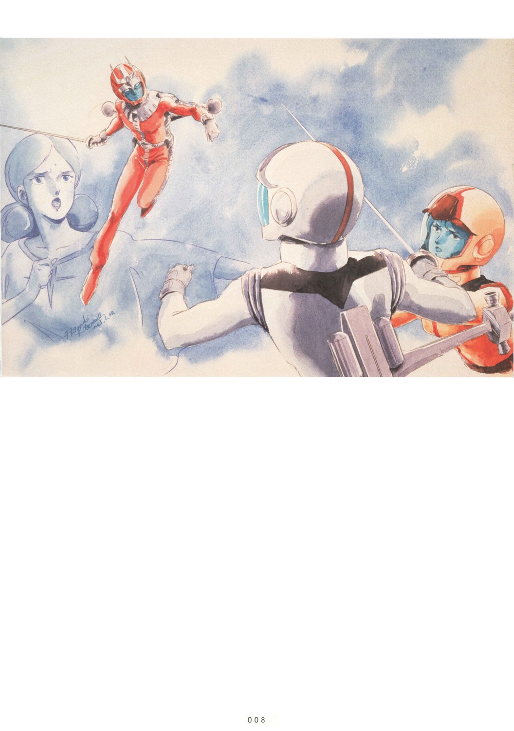 amuro_ray char_aznable gundam kitazume_hiroyuki lalah_sune sayla_mass