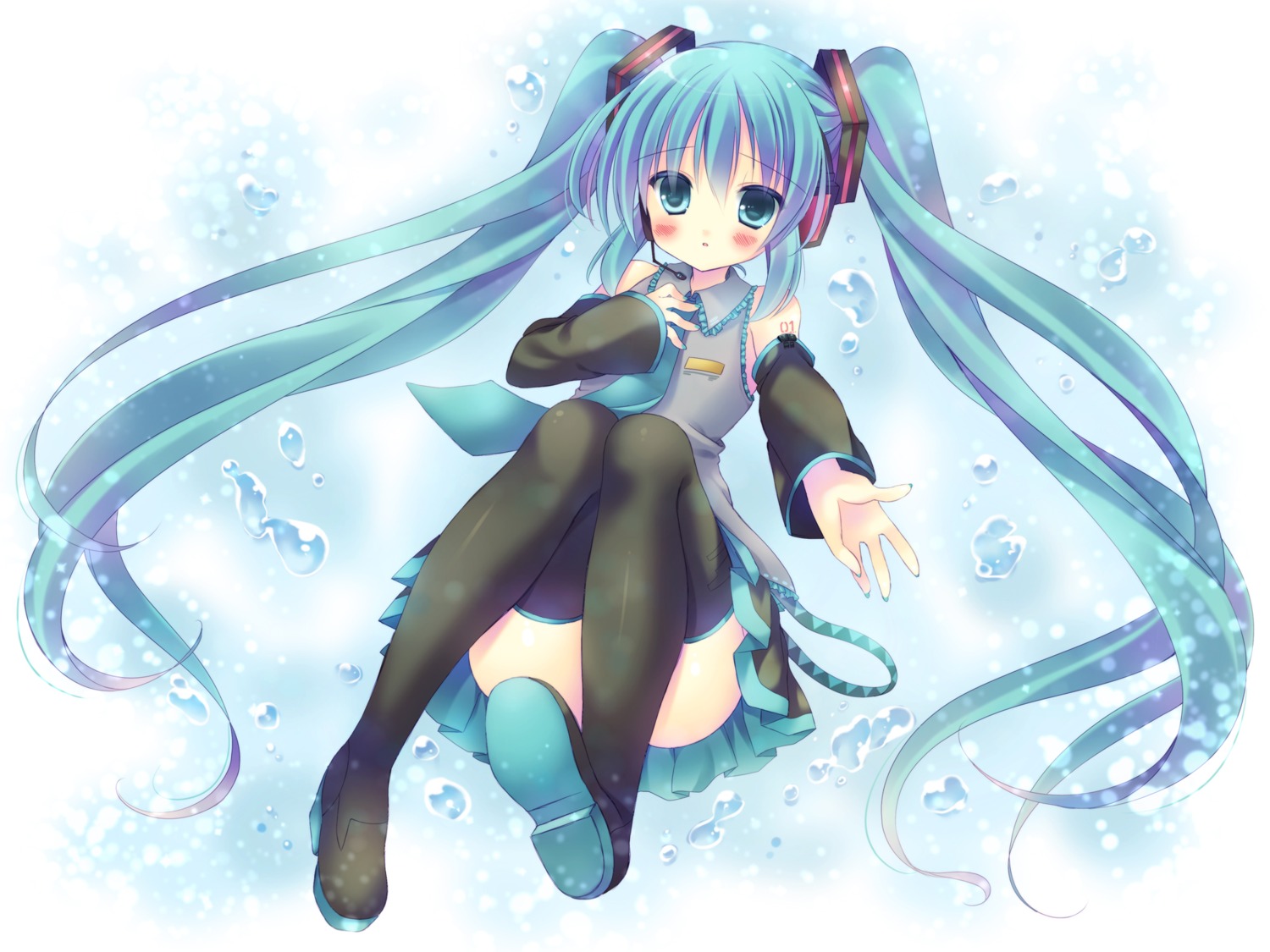 hatsune_miku kouta. thighhighs vocaloid