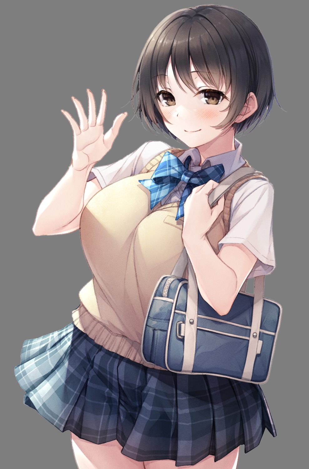 hasumi_(hasubatake39) seifuku skirt_lift sweater transparent_png whisp