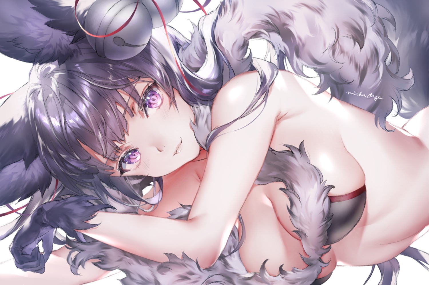 animal_ears bra granblue_fantasy michudx yuel_(granblue_fantasy)