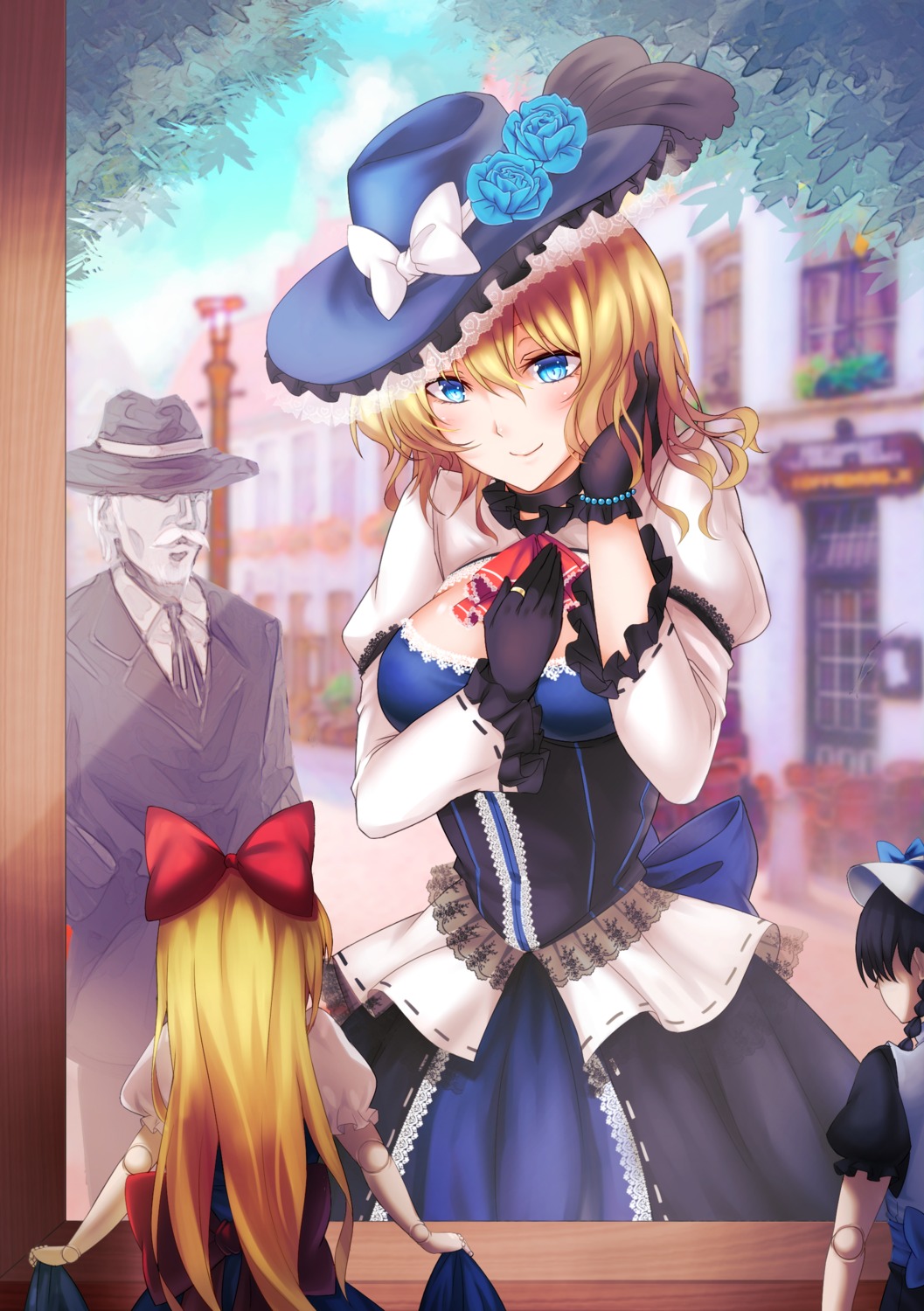 alice_margatroid cleavage dress koissa shanghai_doll touhou