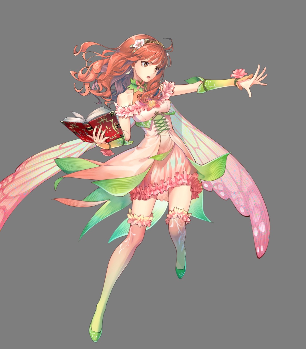 celica_(fire_emblem) fairy fire_emblem fire_emblem_echoes kaekae nintendo thighhighs wings