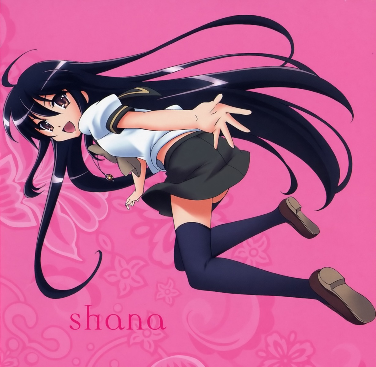 seifuku shakugan_no_shana shana thighhighs