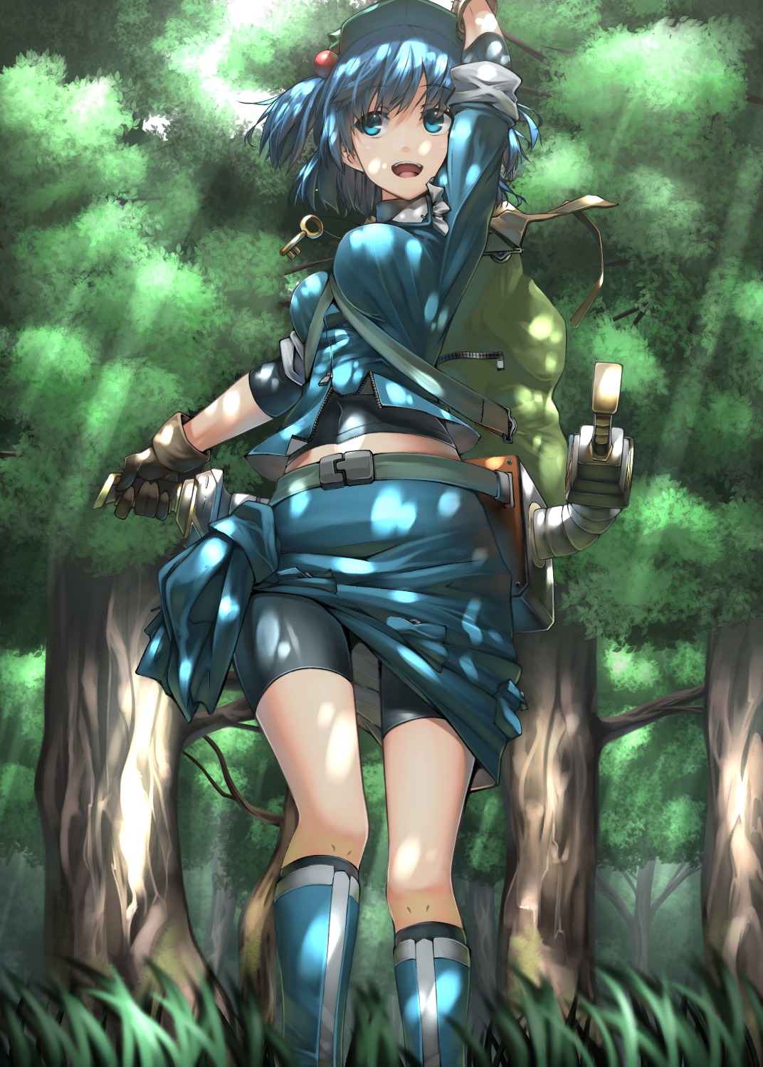 bike_shorts kanjuku_udon kawashiro_nitori touhou