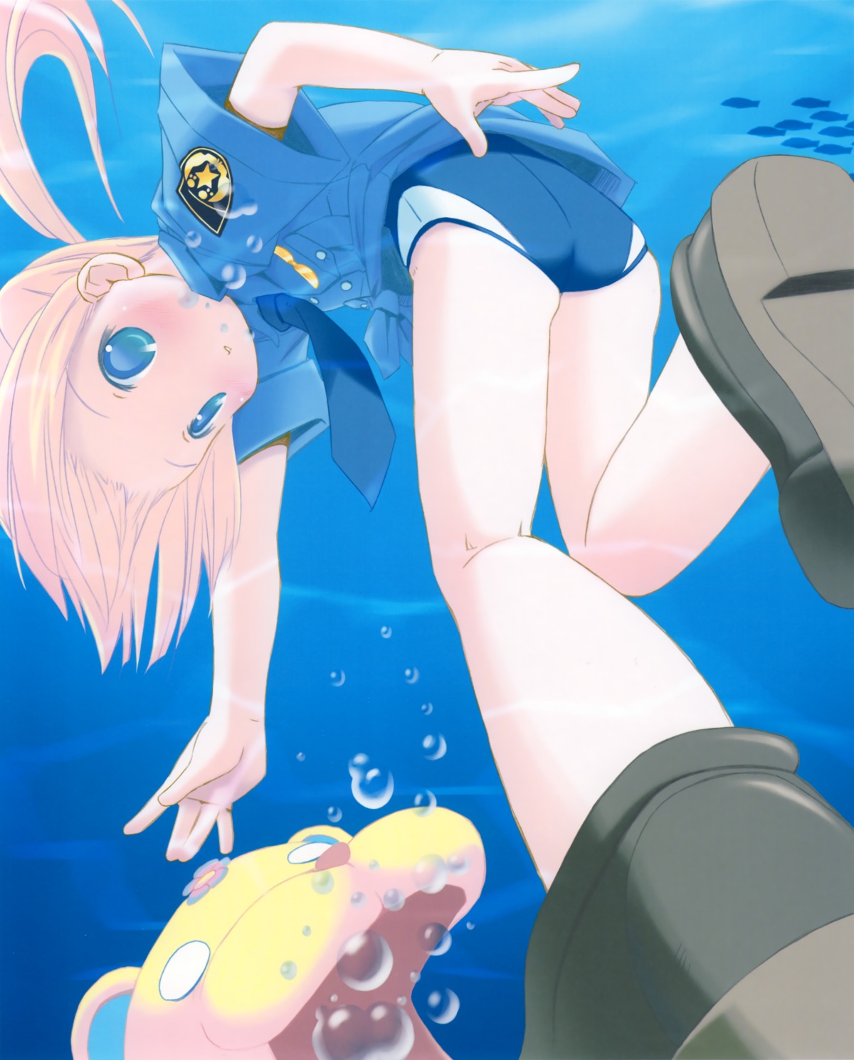 ass loli police_uniform pop swimsuits