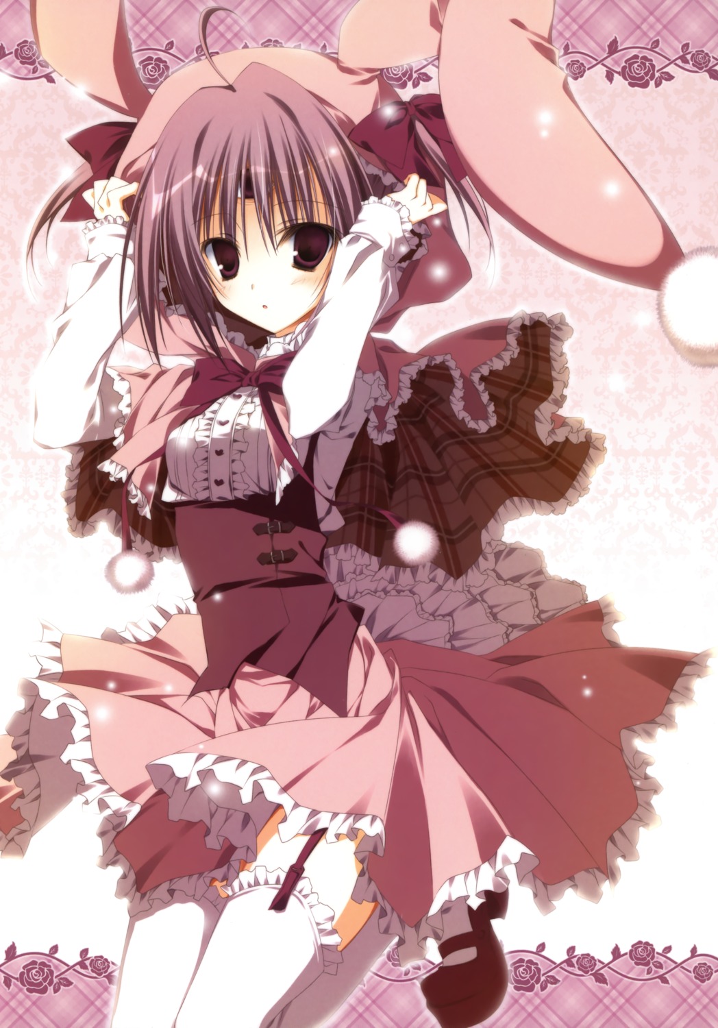 13 animal_ears bunny_ears garter_belt inugami_kira mitsuki_(13) stockings thighhighs