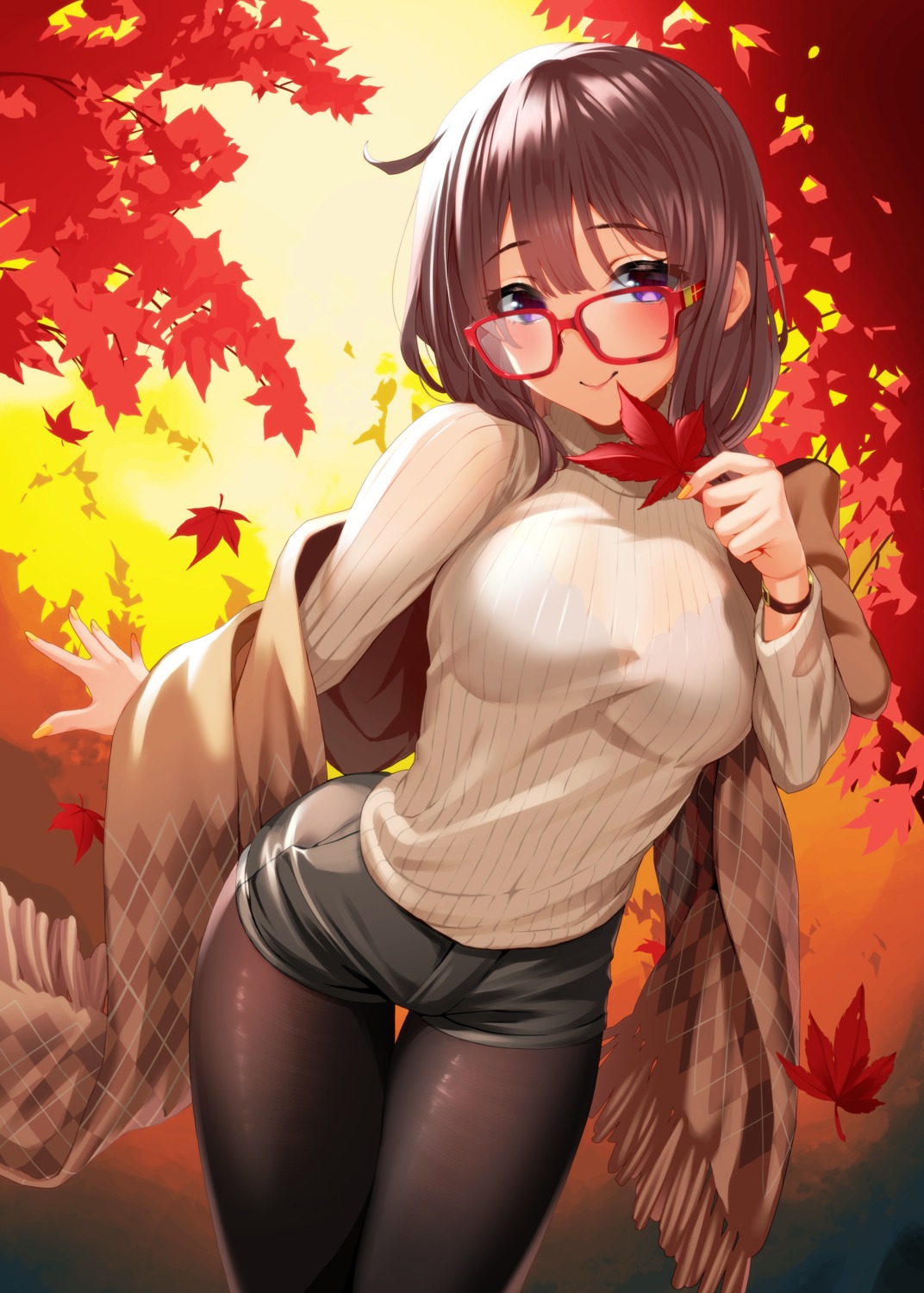 megane pantyhose saruchitan sweater