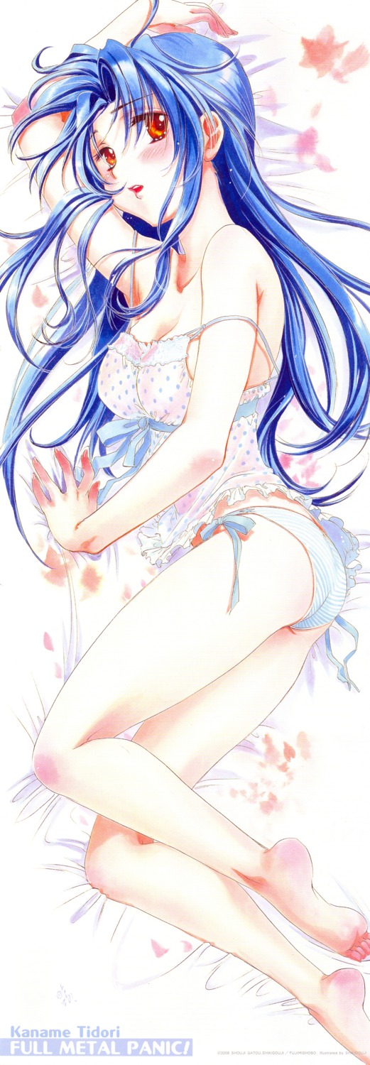 chidori_kaname feet full_metal_panic lingerie pantsu shikidouji stick_poster