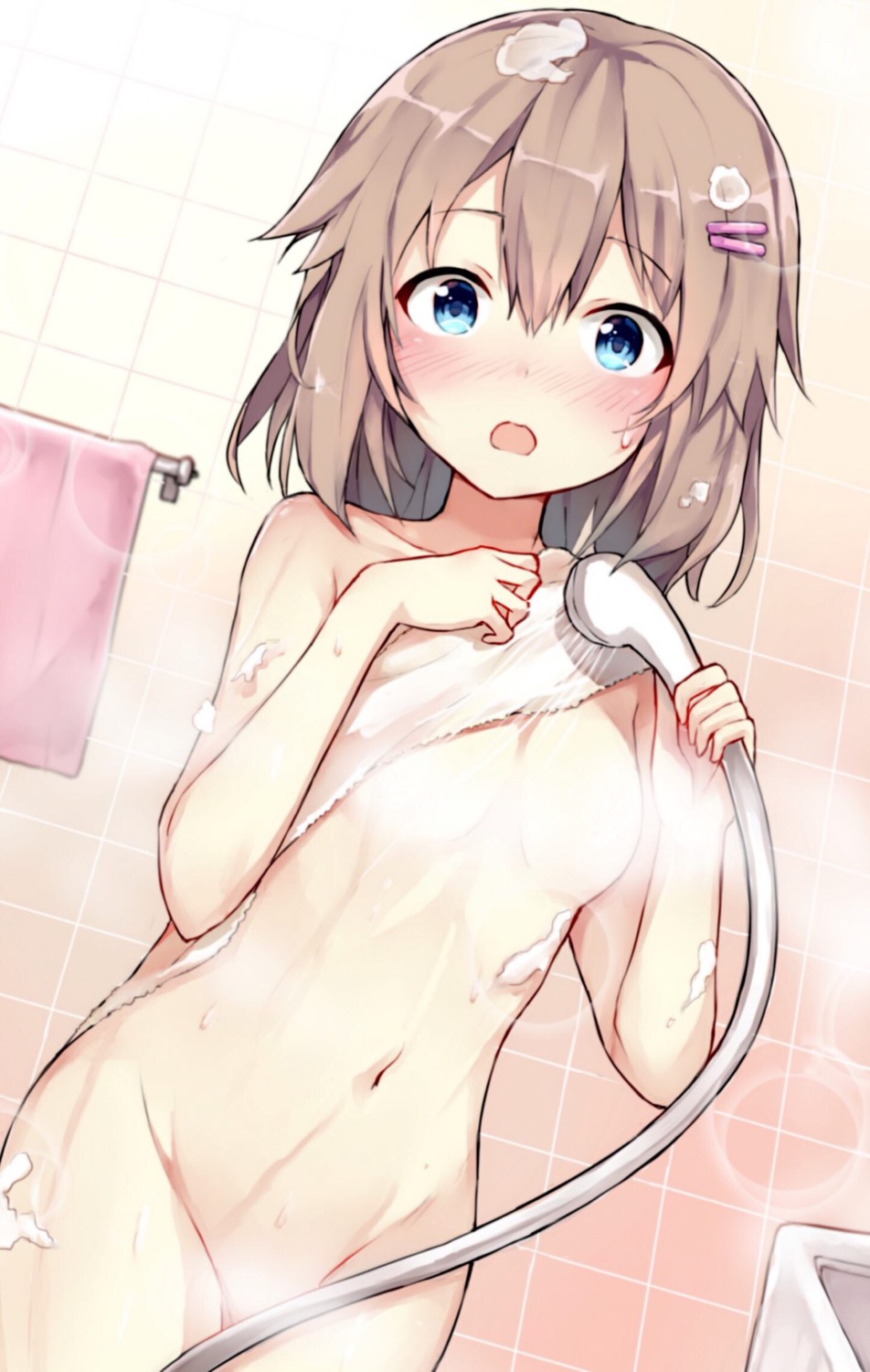 bathing censored cream feng_mao_mc naked towel wet