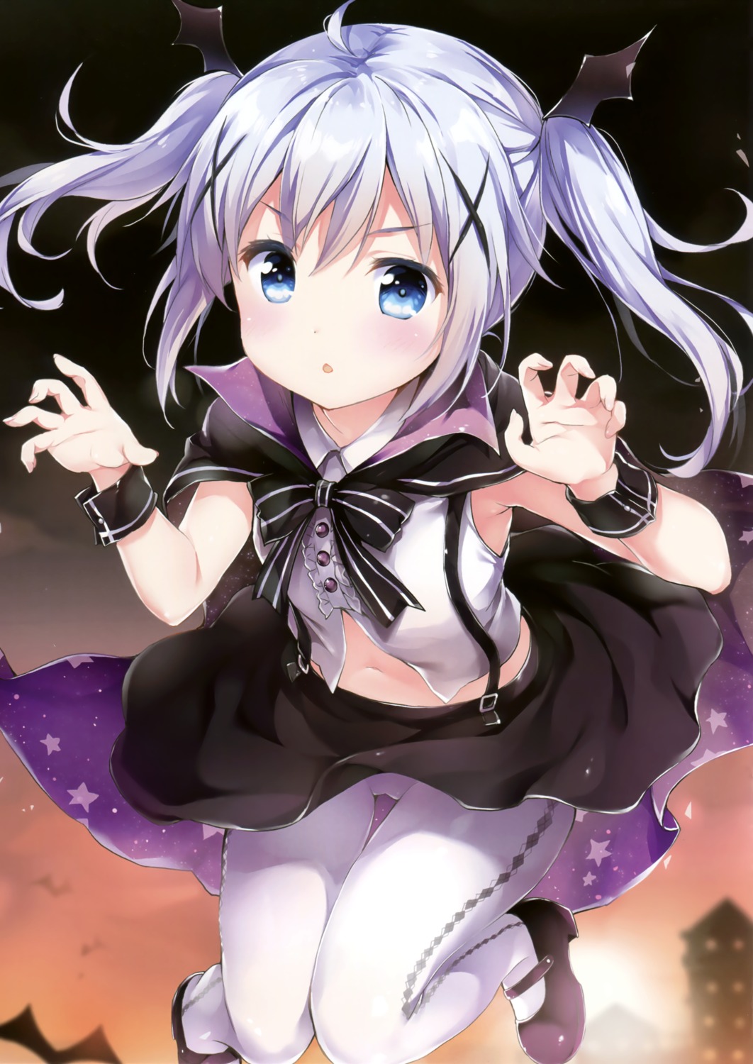 chiyingzai gochuumon_wa_usagi_desu_ka? halloween kafuu_chino loli pantyhose yuukai_kinshi