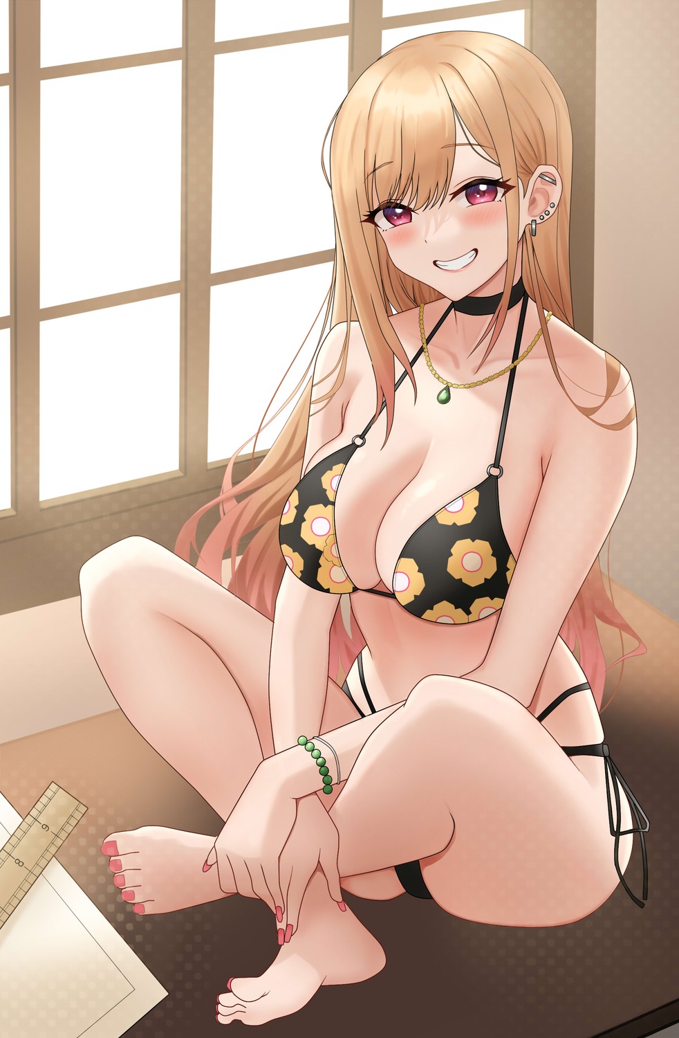 bikini feet fujioni kitagawa_marin sono_bisque_doll_wa_koi_wo_suru swimsuits