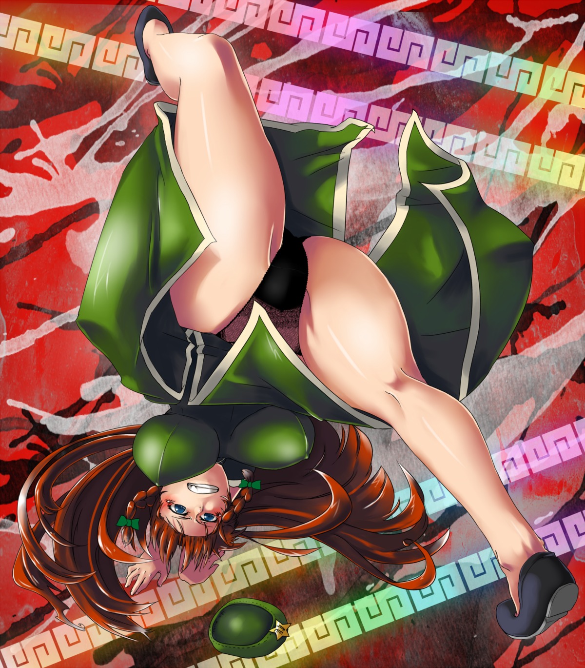 erect_nipples hanchi_hannou hong_meiling pantsu touhou