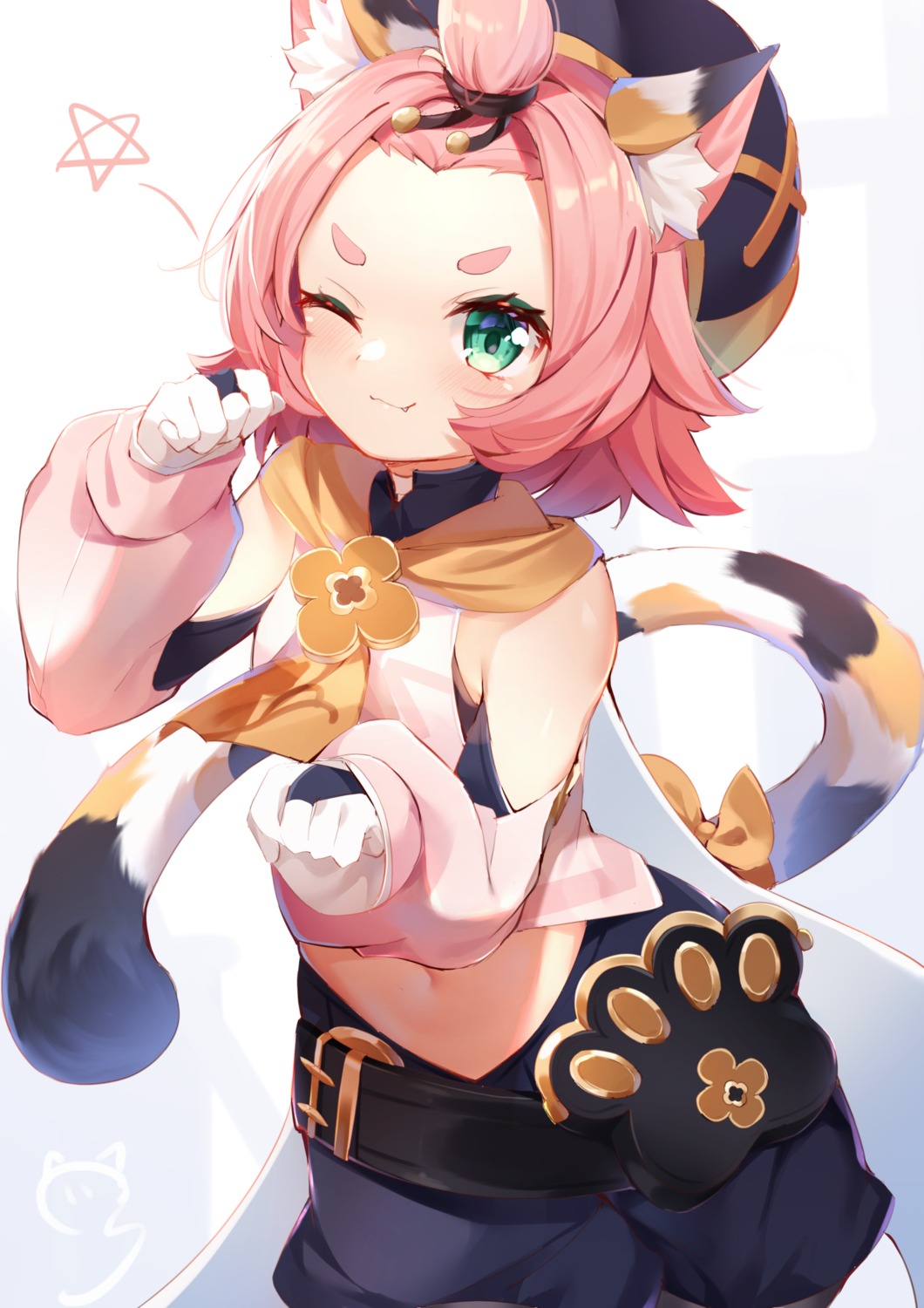 animal_ears diona genshin_impact nahaki nekomimi tail