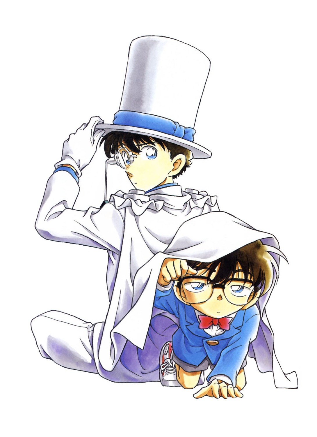 detective_conan edogawa_conan kaitou_kid male megane