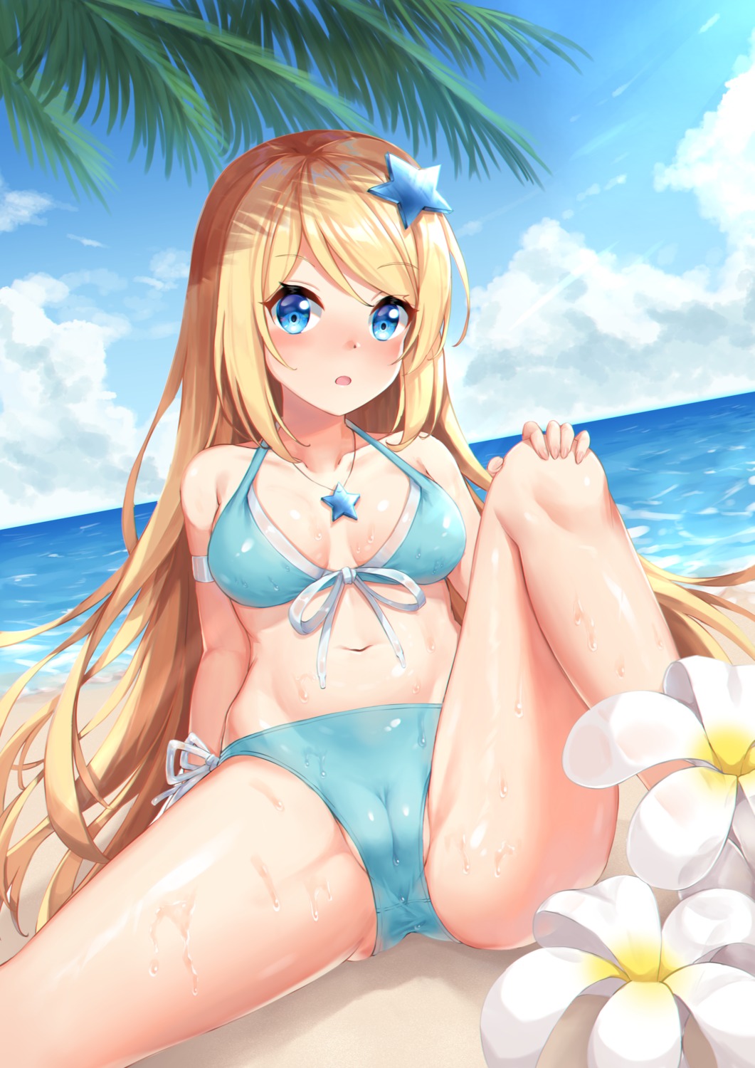 bikini blustar_sky cameltoe see_through swimsuits wet