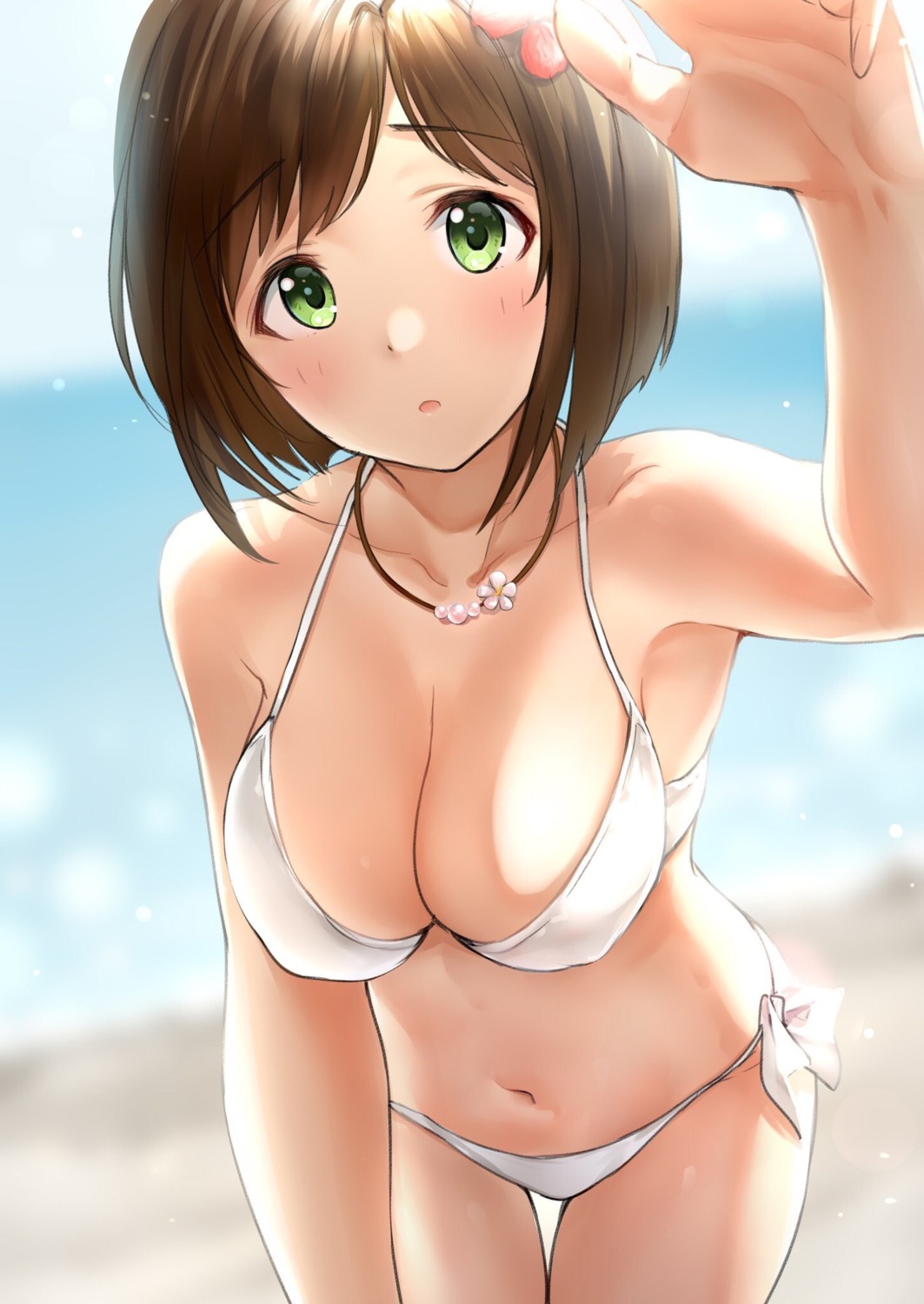 bikini cleavage maekawa_miku swimsuits takeya_y0615 the_idolm@ster the_idolm@ster_cinderella_girls