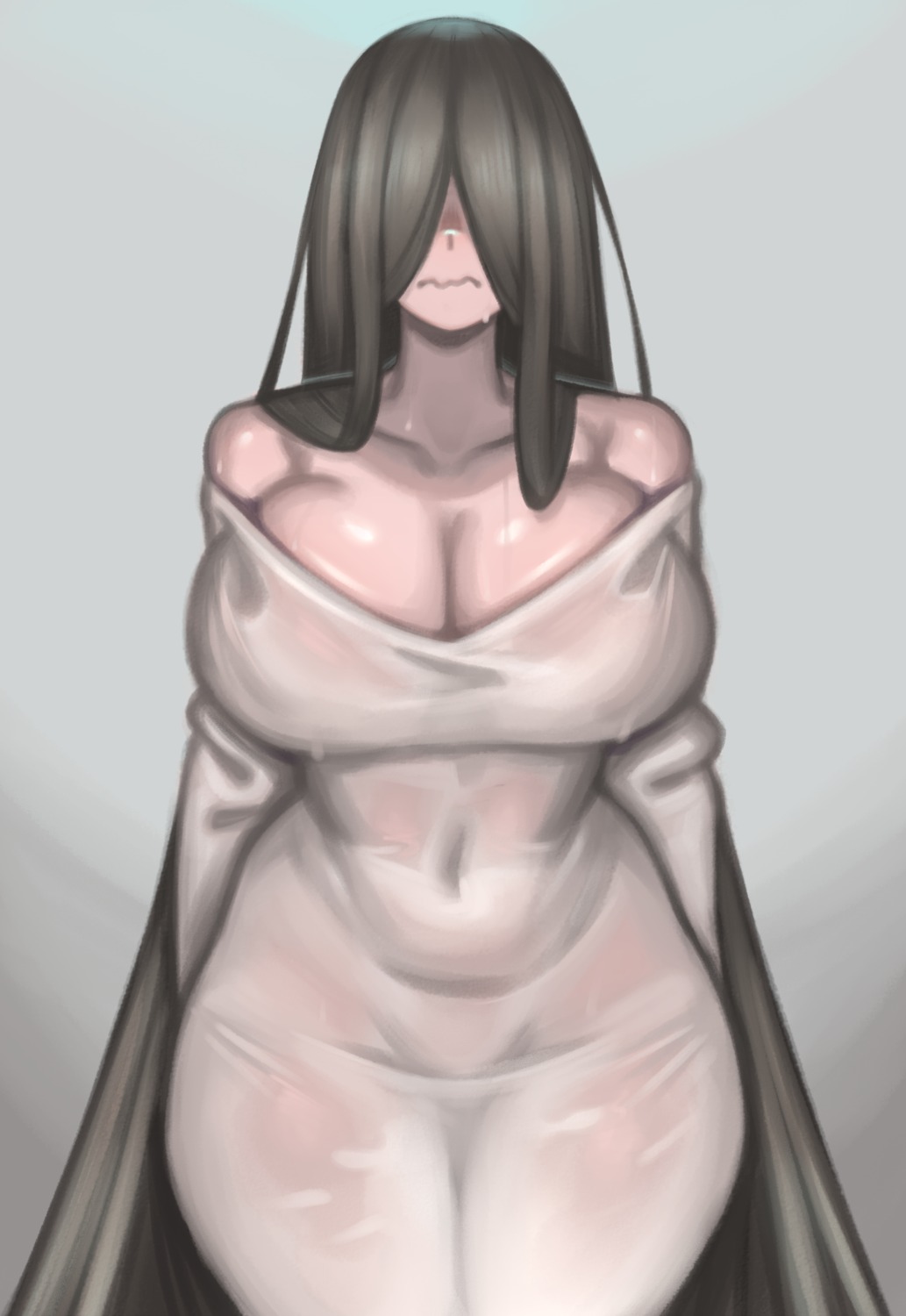 dress kelvin_hiu no_bra nopan see_through the_ring wet_clothes yamamura_sadako